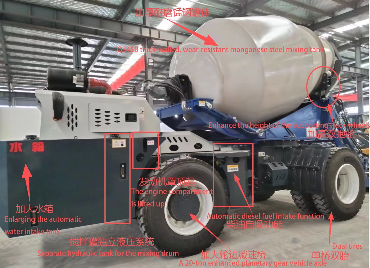 Concrete Mixer Truck Model YG-4500 (2.6m³)