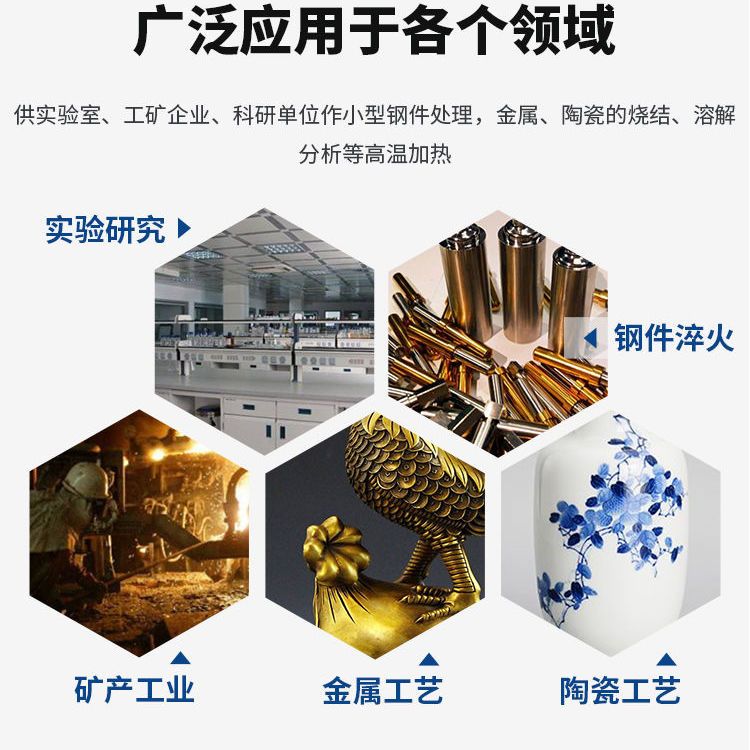 SX2 Intelligent Muffle Furnace for Heat Treatment, Ashing, Annealing, Quenching, High Temperature Box-Type Resistance Furnace, Experimental Electric Furnace, Industrial