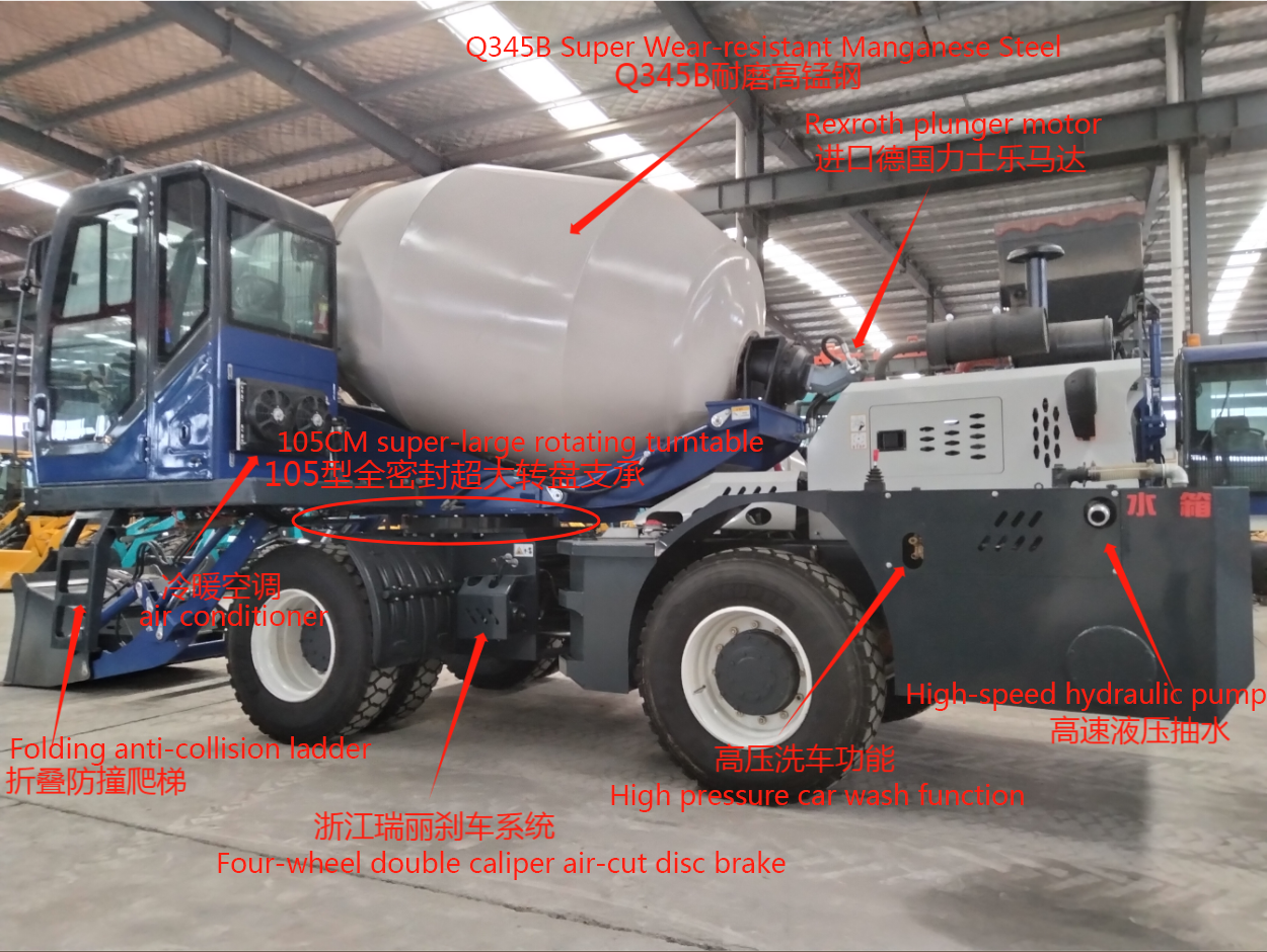 Concrete Mixer Truck Model YG-4500 (2.6m³)