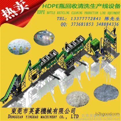 Низкая цена на линию по мойке, дроблению и грануляции HDPE отходов пластиковых бутылок (круглых и плоских) — глобальный хит продаж