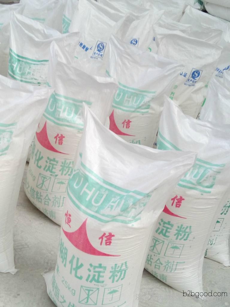 Industrial Powdered Flour Constant Trust Adhesive Industrial Grade A High Viscosity Pre-gelized Cassava Starch Direct Manufacturer Sales