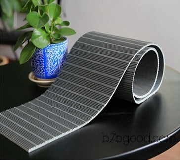 Ribbed rubber plate