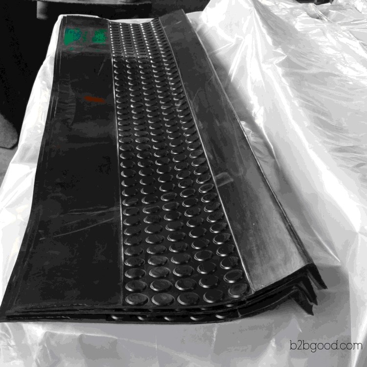 Stair pads made of rubber sheets and PVC sheets
