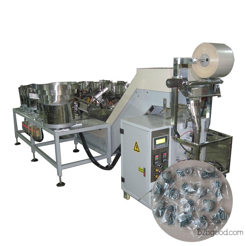 Cabinet and wardrobe hardware accessory packaging machine, multi-functional automatic packaging equipment for plastic toys