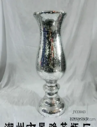 Manufacturer: European-style floor-mounted large vase, flower shop arrangement vase, natural resin home decoration vase