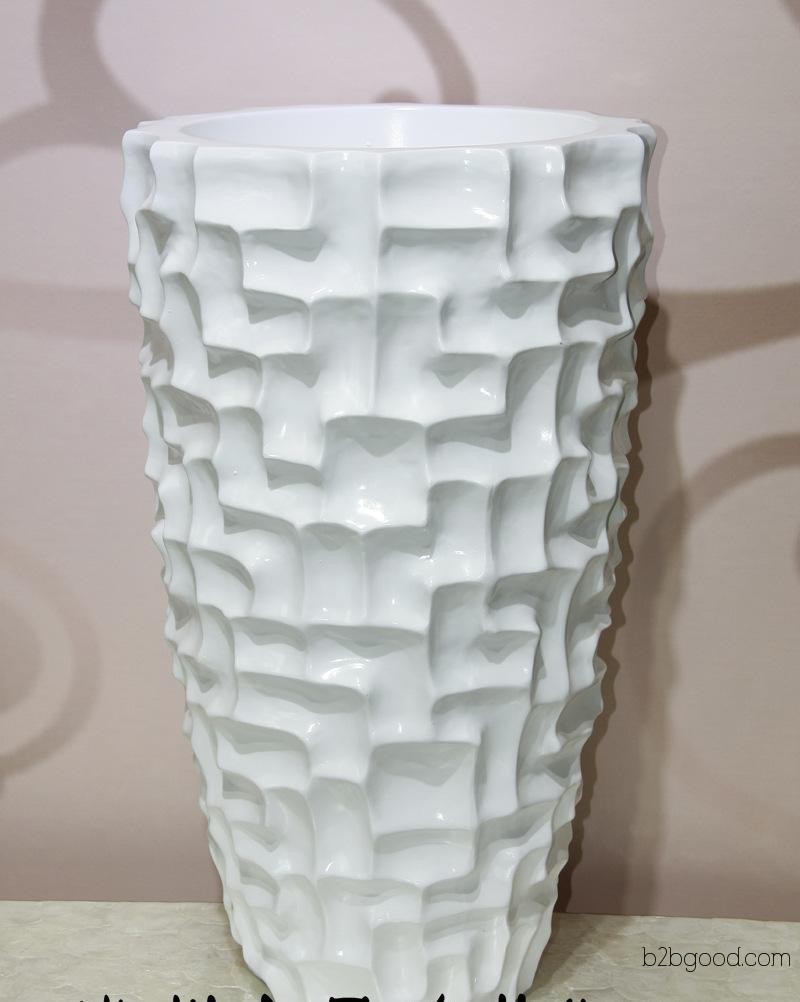 Bestselling JY55007 European-style high-end elegant natural resin fiberglass floor vase