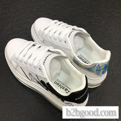 Flat small white shoes cartoon animation sports casual shoes plank shoes PU material non-slip breath