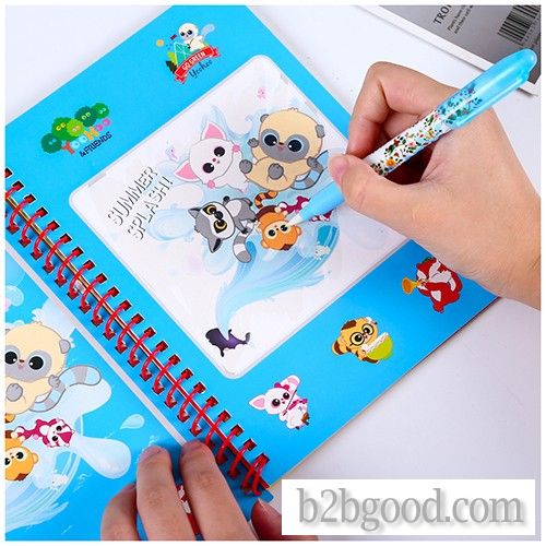 Children's puzzle magic magic water painting book Kindergarten children creative manual reusabl