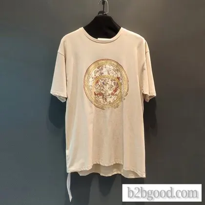New personalized printed round neck loose popular logo large casual short sleeve T-shirt