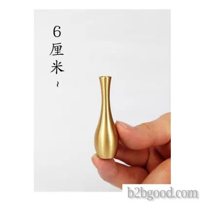 Pure copper vase mini tea bottle Dry flowers Japanese tea ceremony tea ceremony for buddhist flower