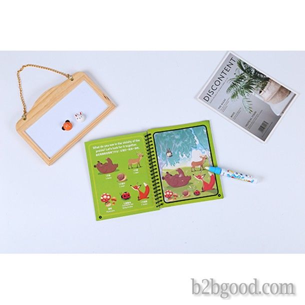 Children's educational creative reusable drawing book water painting doodle book