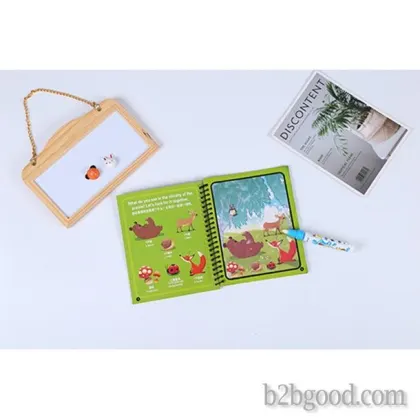 Children's educational creative reusable drawing book water painting doodle book