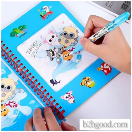 Children's puzzle magic magic creative reusable picture album water painting doodle book
