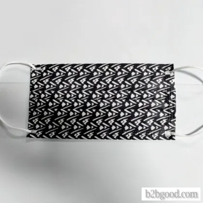 Black and white and decorative pattern disposable respirators high-quality new spun-bonded fabric vi