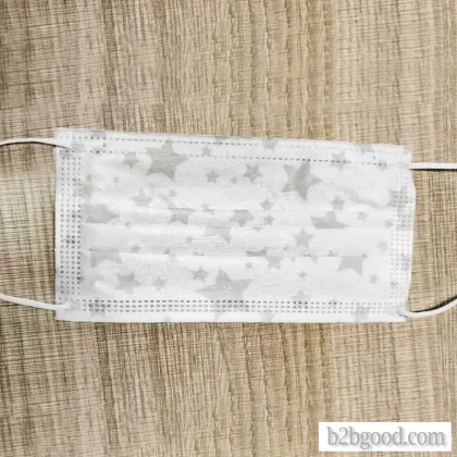 White dust star pattern disposable protective mask anti-dust anti-haze anti-droplet thickened melt s