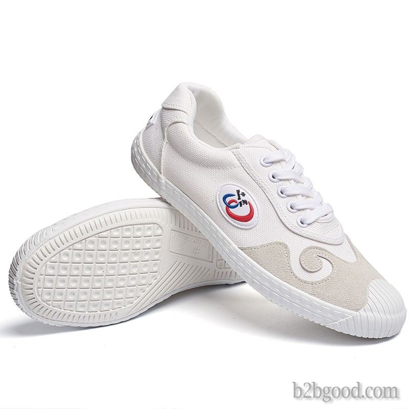 Air permeable canvas shoes for sports, non-slip and wear-resistant outsole Taijiquan shoes for child