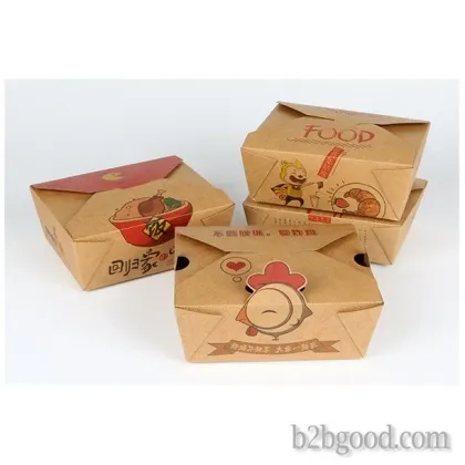 Profunpak disposable paper take lunch box lunch boxes, food