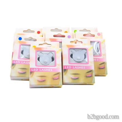 Luminous eyelash lamp, LED luminous false eyelashes, creative false eyelashes, eyelash paste, LED lu