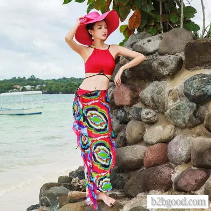 Xia Yan's authentic bikini bikini swimsuit for hot spring Beach with slimming cover