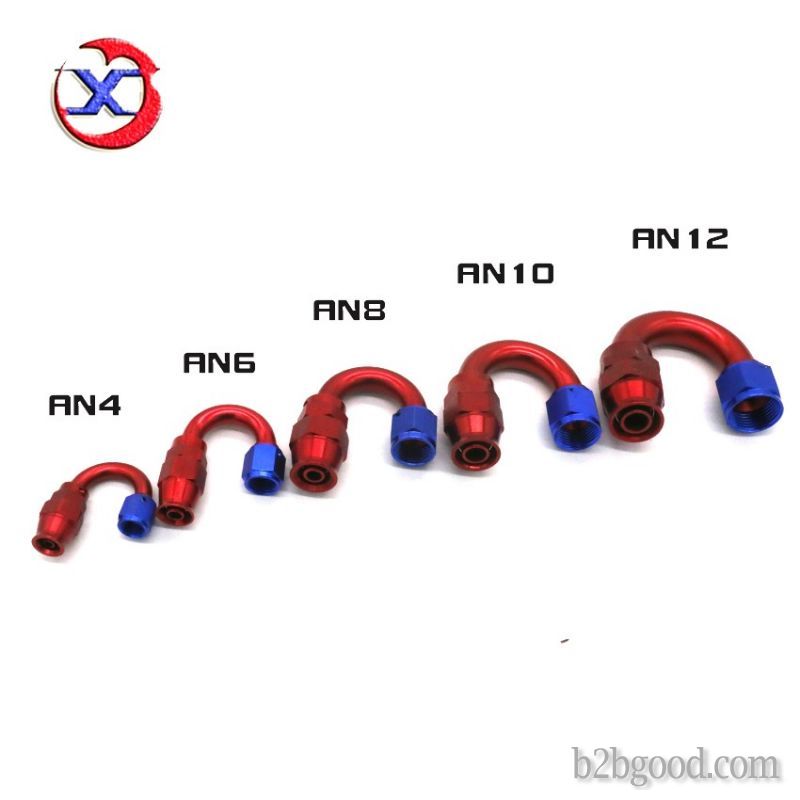 Auto refit 180-degree AN6 oil pipe joint high performance auto oil gasoline pipe fast Teflon oil pip