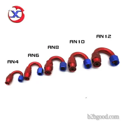 Auto refit 180-degree AN6 oil pipe joint high performance auto oil gasoline pipe fast Teflon oil pip