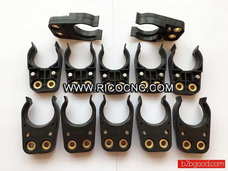 Black BT30 Tool Clips CNC Tool Changer Gripper Forks