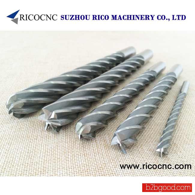 Long Foam Cutting Tools EPS Foam Milling Router Bits Ball End and Flat End