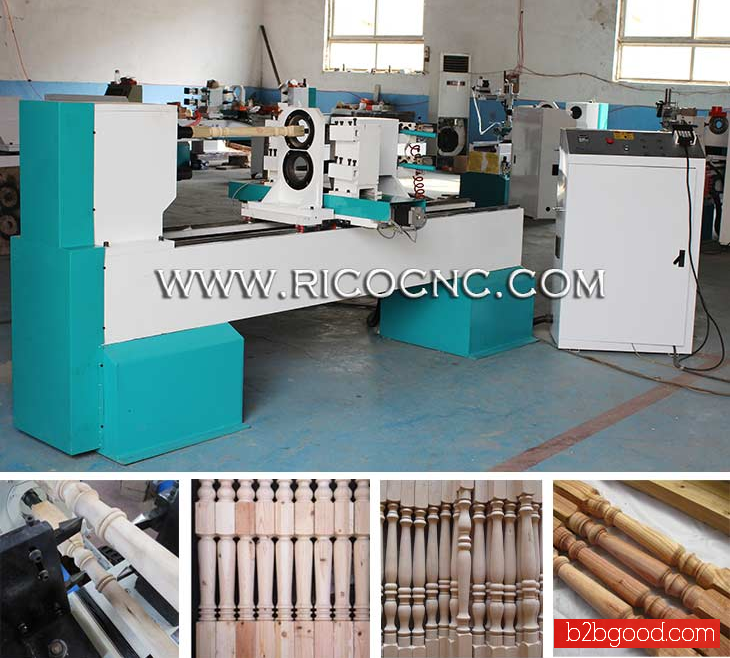 Wood Lathe Machine CNC Woodturning Lathe Machine for Stair Legs WTM1530-2