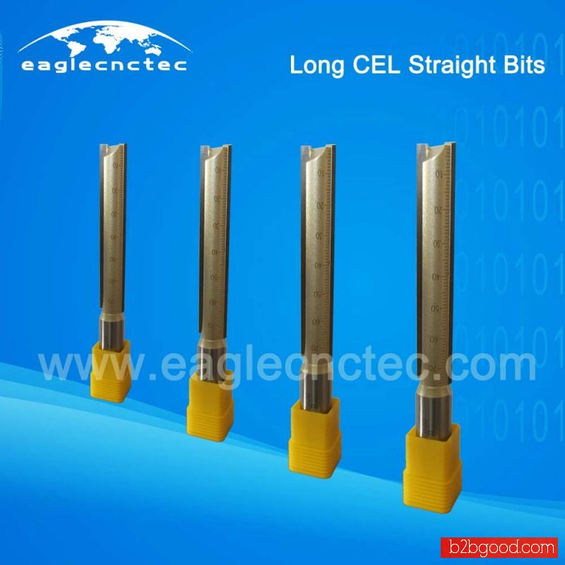 Long CEL Plunge Straight Flute Cutter Bit
