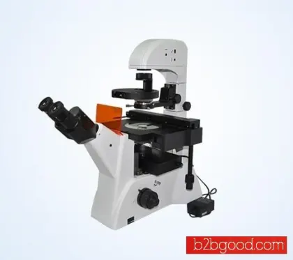 MF52-LED  inverted fluorescence microscope equipment with blue, green and UV