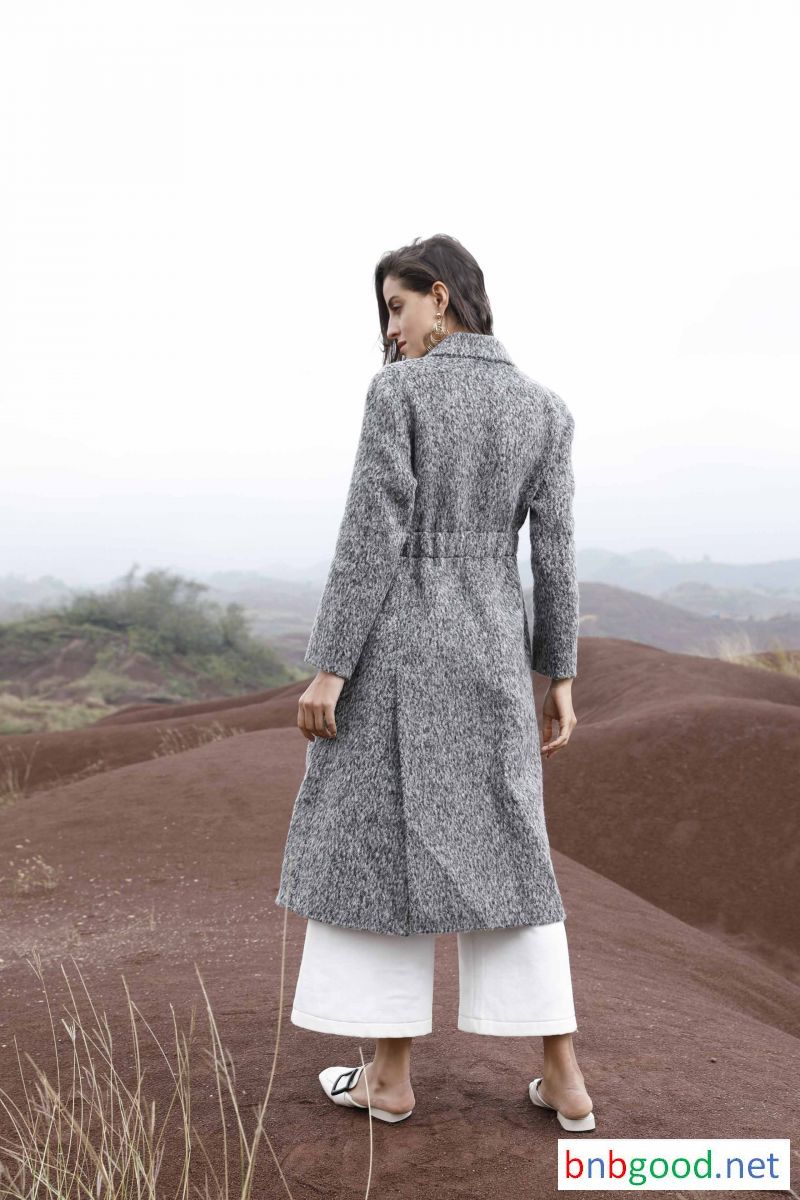Ladies long velvet, long coat