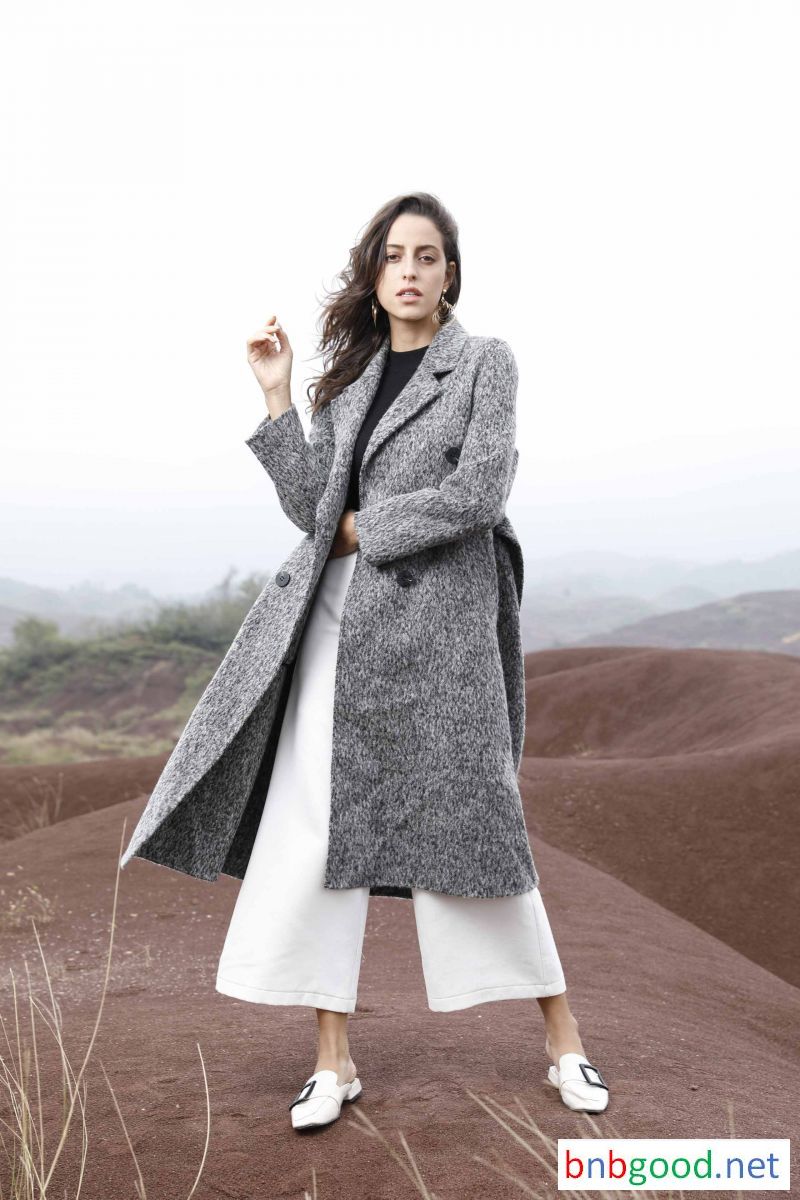 Ladies long velvet, long coat