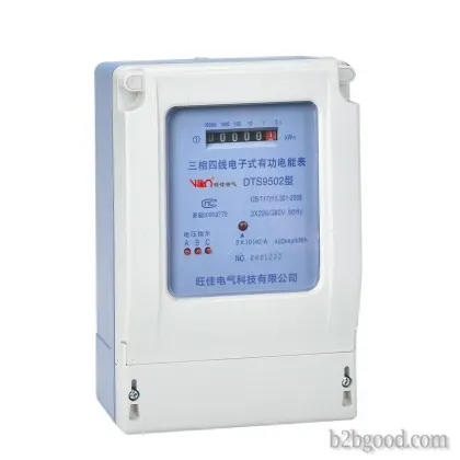Three-phase electronic watt-hour meter (meter display)