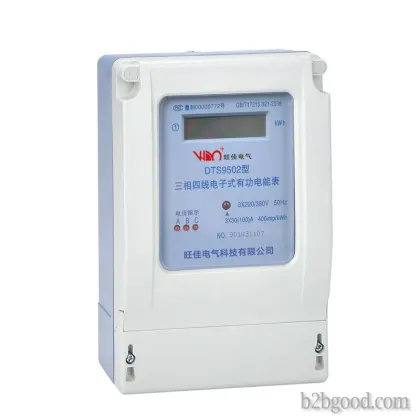 Three-phase electronic watt-hour meter (LIQUID crystal display)