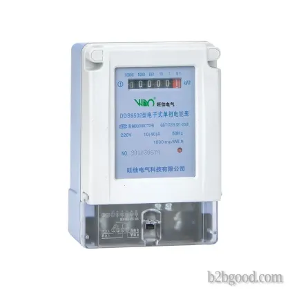 Single-phase electronic watt-hour meter (meter display)