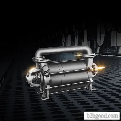 Two-stage liquid ring vacuum pump
