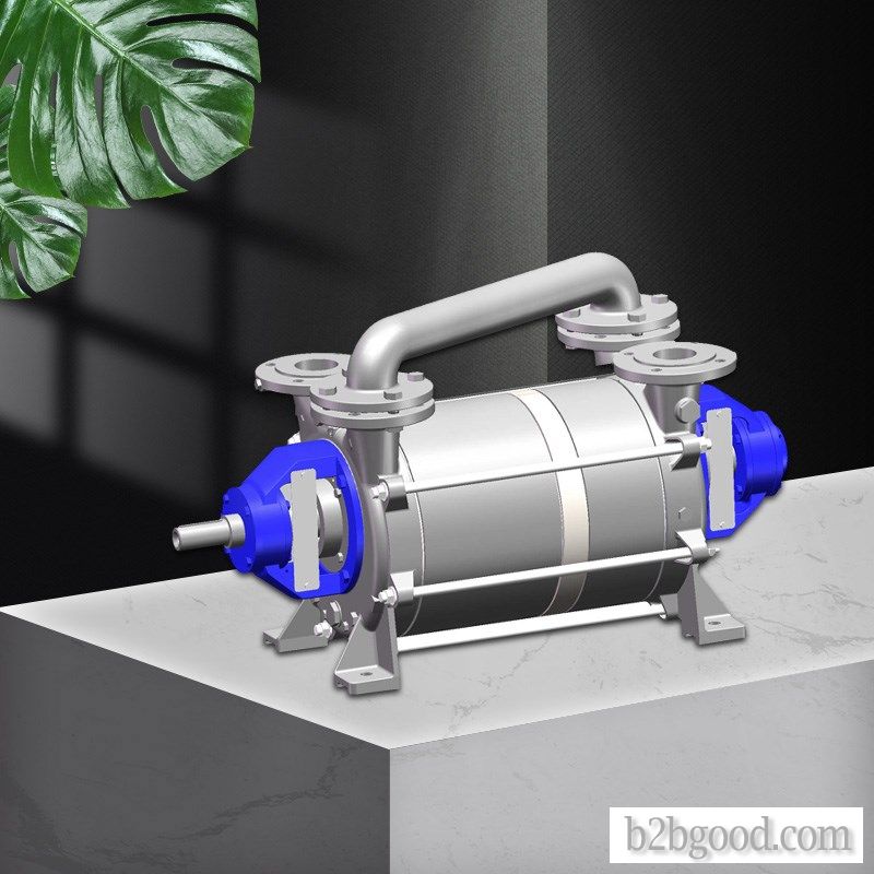Two-stage liquid ring vacuum pump