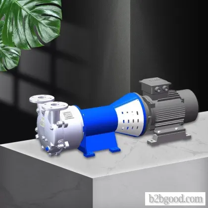 Hydraulic ring vacuum pump with motor bracket design