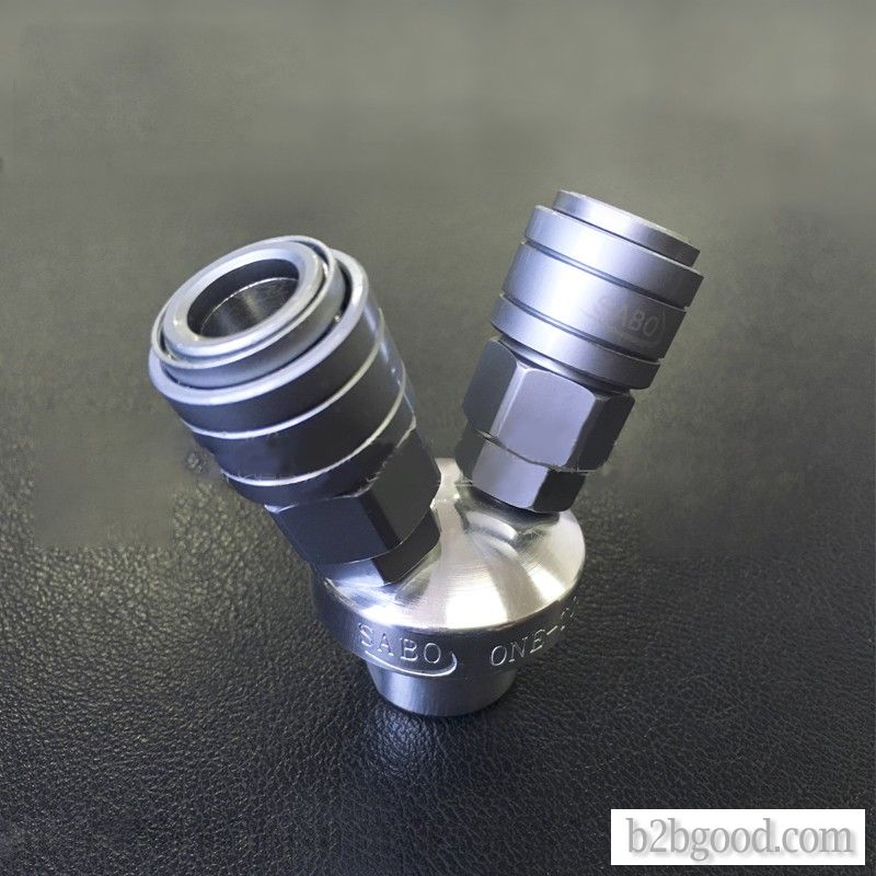 Pneumatic quick joint self-locking one-hand SMV