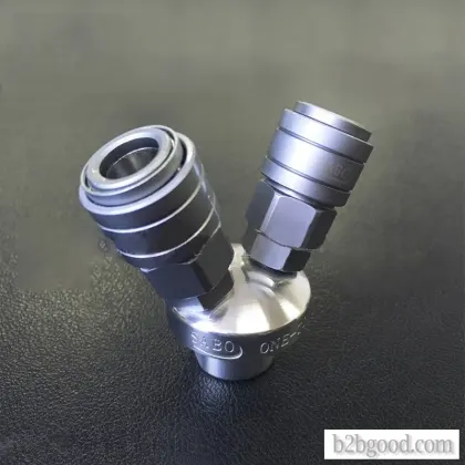 Pneumatic quick joint self-locking one-hand SMV