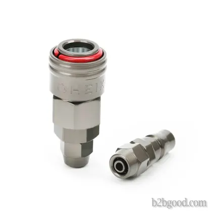 Pneumatic quick joint self-locking single hand type 20 series
