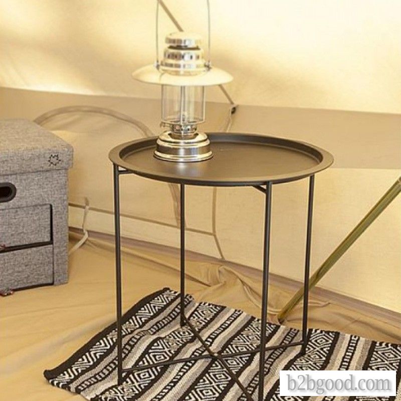 Grand Patio Steel Patio Side stable, Weather Restant outdor круглый стол, Black