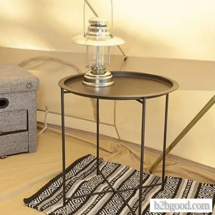 Grand Patio Steel Patio Side stable, Weather Restant outdor круглый стол, Black