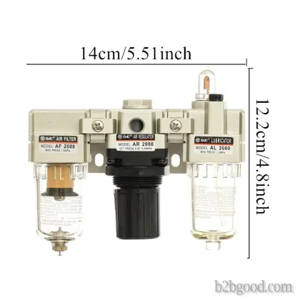 XMC AC2000-02 G1/4 " Обработка компрессора источника воздуха в качестве фильтра регулятора давления воздуха un "