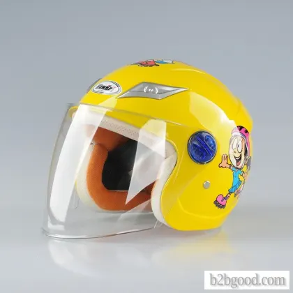 DEFE Children' Safety Helmet Children's Полу Helmet PP и Lens PET Safe, Modeon and Dur