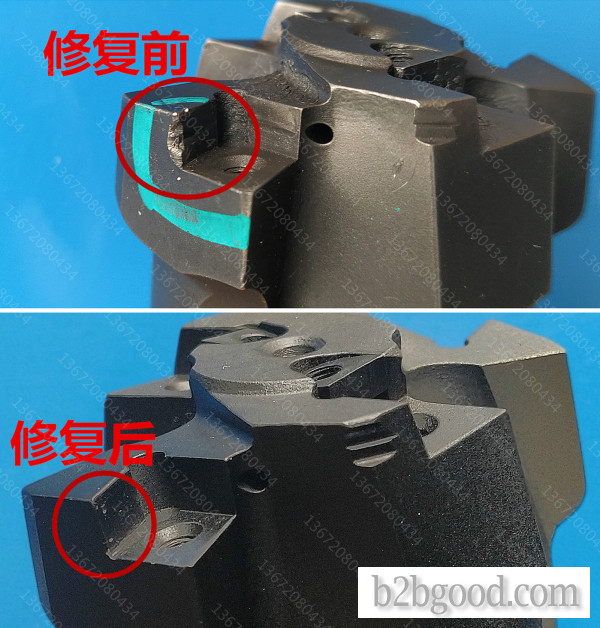 Sandvik face milling cutter head repair blade fixed position wear repair