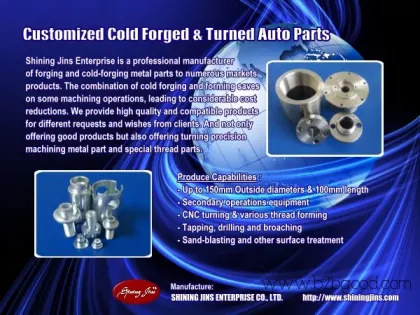 CNC Turned and Machined Components made in Taiwan