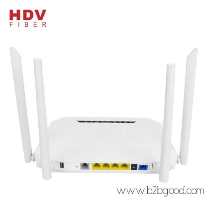 适用于中兴通讯的双频段2.4G和5G FTTH 4GE+4WIFI+1端口+1USB 5dBi 4天线AC XPON GPON ONU