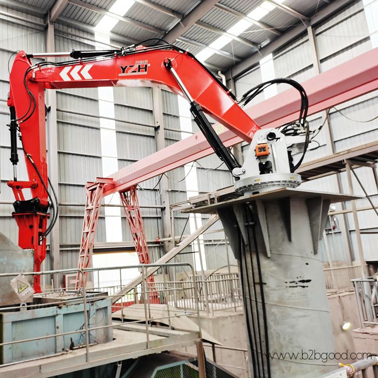 Stationary Type Pedestal Rock Breaker Boom Systems