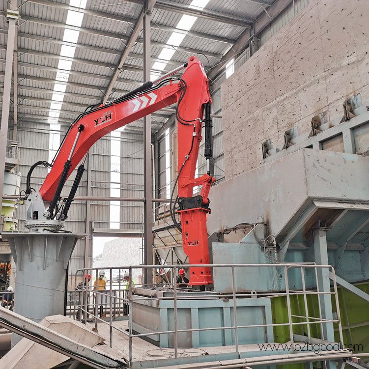Stationary Type Pedestal Rock Breaker Boom Systems